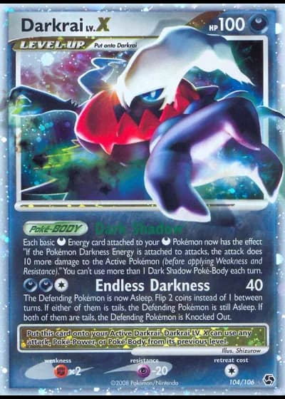 Darkrai LV.X #104/106 — Great Encounters