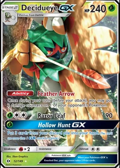 Decidueye GX #12/149 — Sun & Moon
