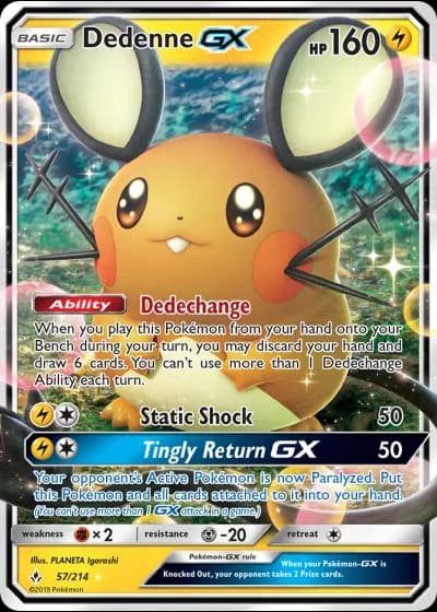 Dedenne GX #57/214 — Unbroken Bonds