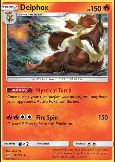 Delphox #17/131 — Forbidden Light