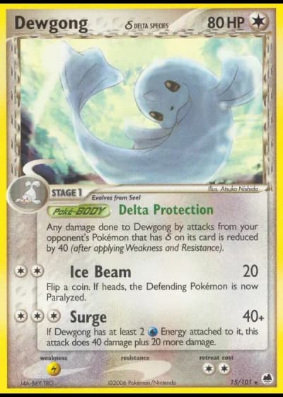 Dewgong #15/101 — Dragon Frontiers
