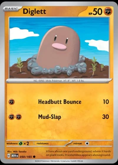 Diglett #050/165 — 151