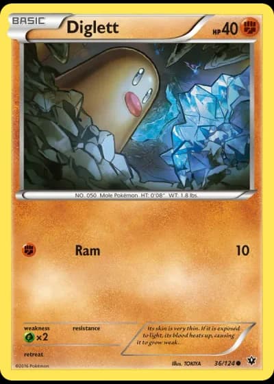 Diglett #36/124 — Fates Collide