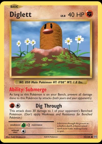 Diglett #55/108 — Evolutions