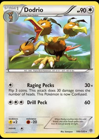 Dodrio #100/135 — Plasma Storm