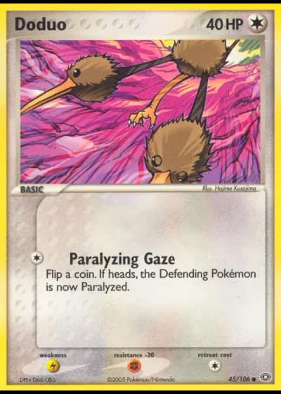 Doduo #45/106 — Emerald