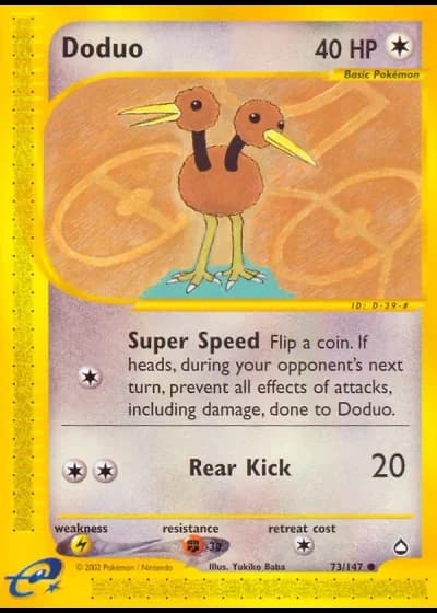 Doduo #73/147 — Aquapolis
