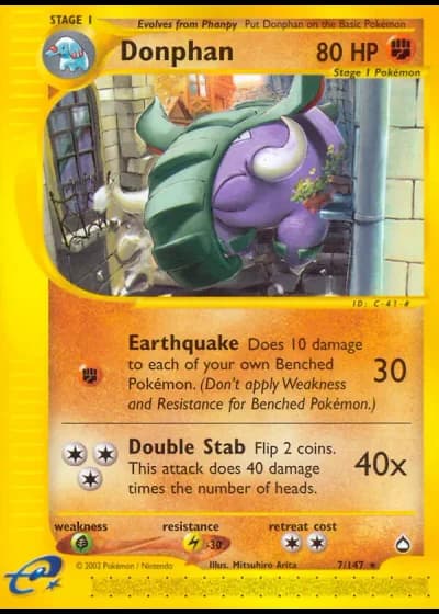 Donphan #7/147 — Aquapolis