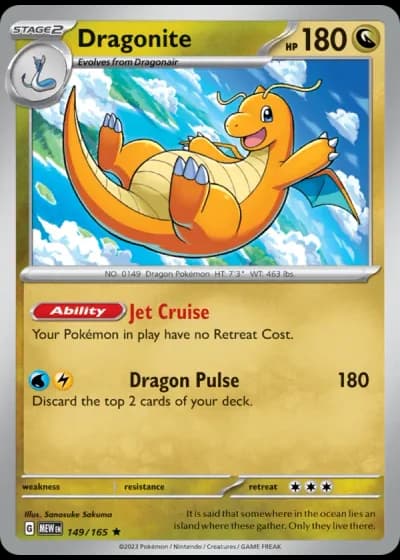 Dragonite #149/165 — 151