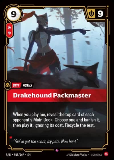 Drakehound Packmaster #018/189 — Radiance