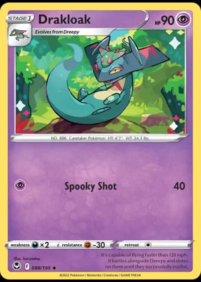Drakloak #088/195 — Silver Tempest