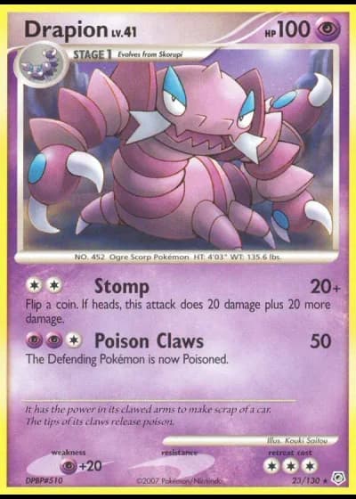Drapion #23/130 — Diamond & Pearl