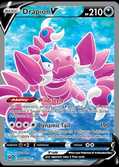 Drapion V #182/196 — Lost Origin