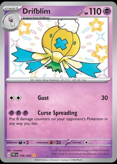 Drifblim #156/91 — Paldean Fates