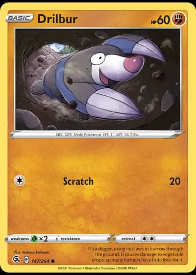 Drilbur #147/264 — Fusion Strike