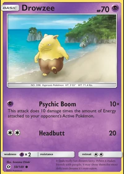 Drowzee #59/149 — Sun & Moon