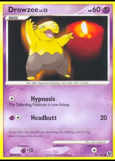 Drowzee #65/106 — Incontri Leggendari