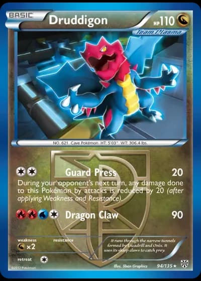 Druddigon #94/135 — Plasma Storm