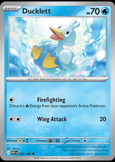 Ducklett #025/86 — White Flare