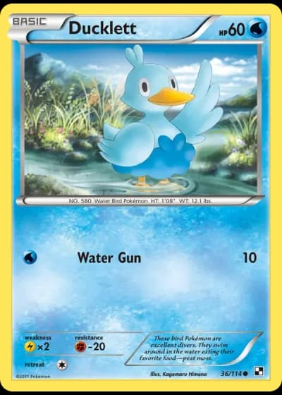 Ducklett #36/114 — Black & White