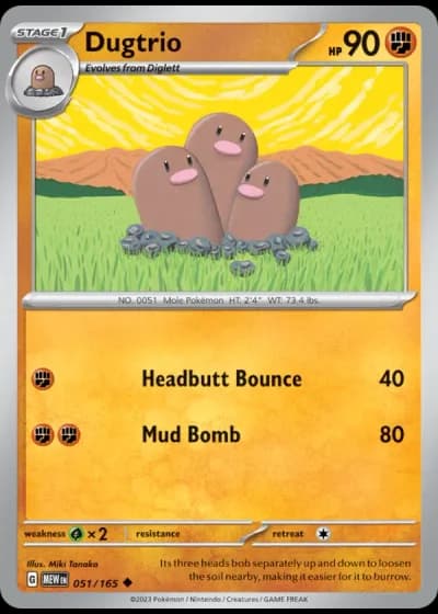 Dugtrio #051/165 — 151