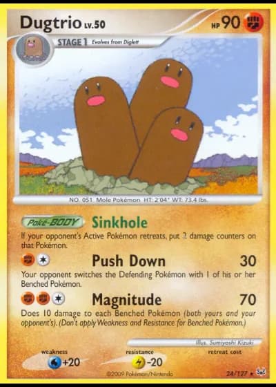 Dugtrio #24/127 — Platinum