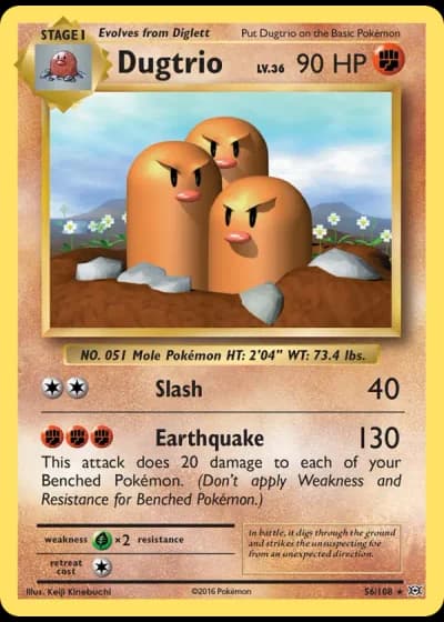 Dugtrio #56/108 — Evolutions