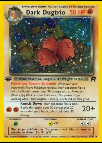 Dunkles Digdri #6/82 — Team Rocket