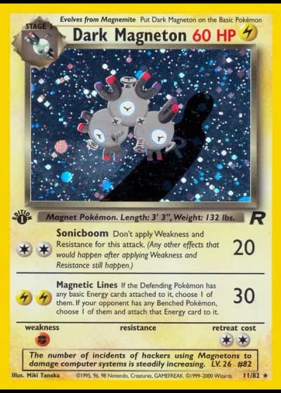 Dunkles Magneton #11/82 — Team Rocket