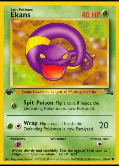 Ekans #46/62 — Fossil