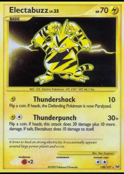 Electabuzz #128/127 — Platino