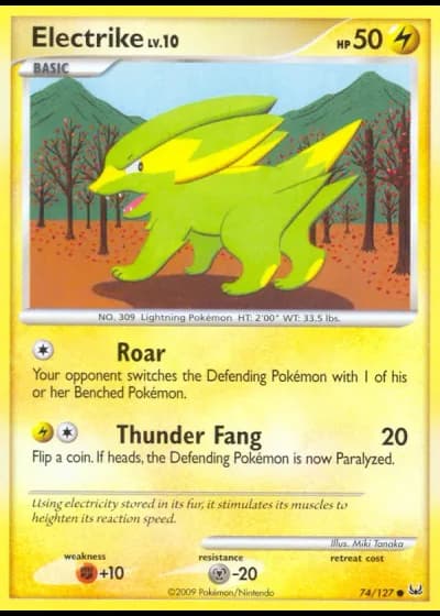 Electrike #74/127 — Platinum
