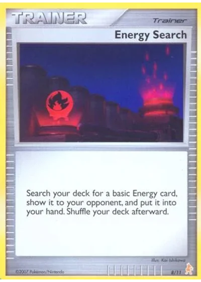 Energy Search #8/11 — DP trainer Kit (Lucario)