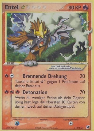 Entei * #113/115 — EX Verborgene Mächte