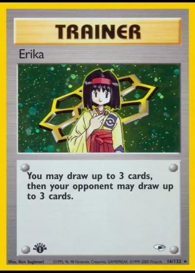 Erika (1st Edition) #16/132 — Gym Heroes (1st Edition)