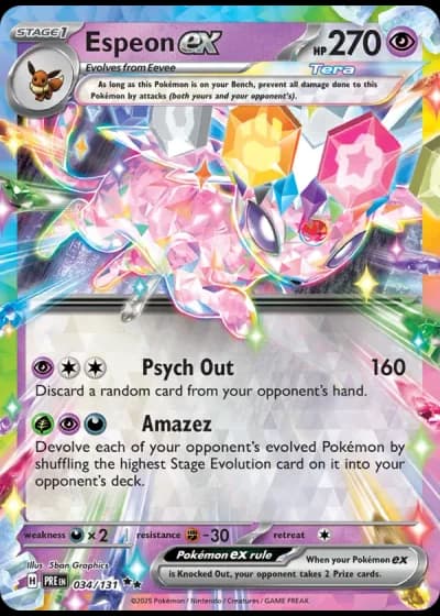 Espeon ex #034/131 — Prismatic Evolutions