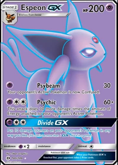 Espeon GX #140 — Sun & Moon