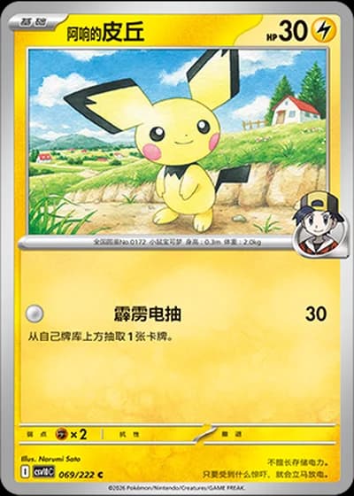 Ethan's Pichu #69/222 — Chasing Glory Together