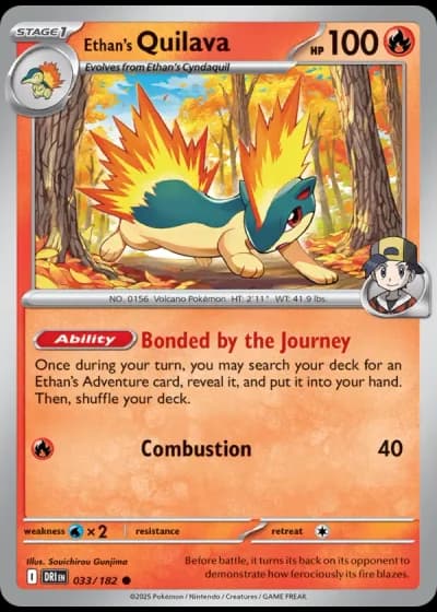 Ethan's Quilava #033/182 — Destined Rivals