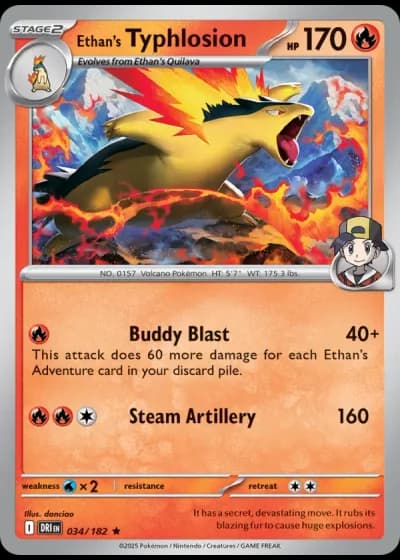 Ethan's Typhlosion #034/182 — Destined Rivals