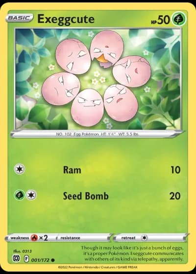 Exeggcute #001/172 — Brilliant Stars