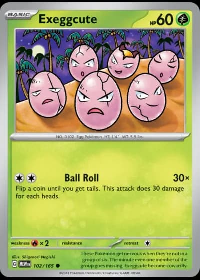 Exeggcute #102/165 — 151