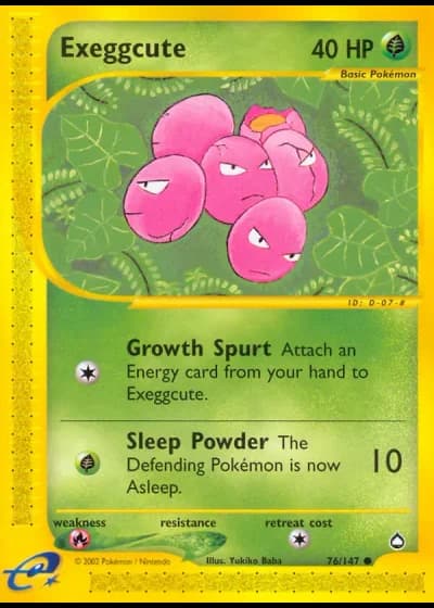 Exeggcute #76/147 — Aquapolis
