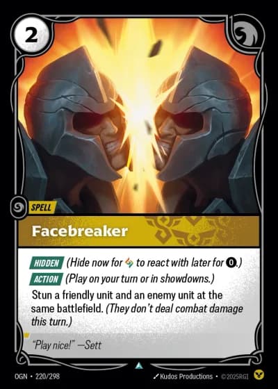 Facebreaker #220/352 — Origins