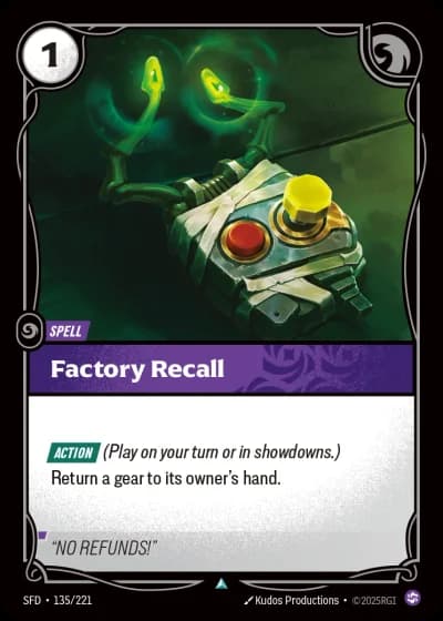 Factory Recall #135/303 — Spiritforged