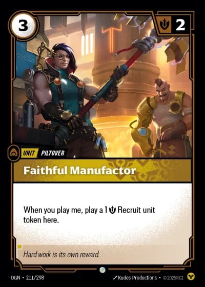 Faithful Manufactor #211/352 — Origins