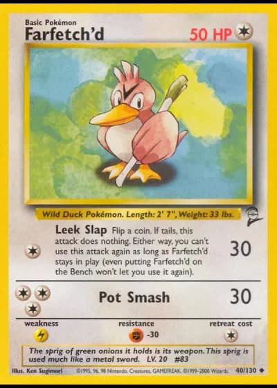 Farfetch'd #40/130 — Base Set 2