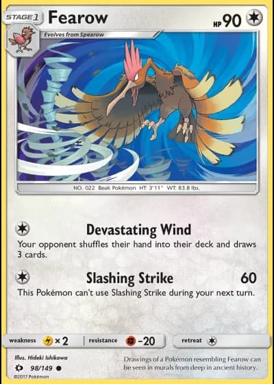 Fearow #98/149 — Sun & Moon