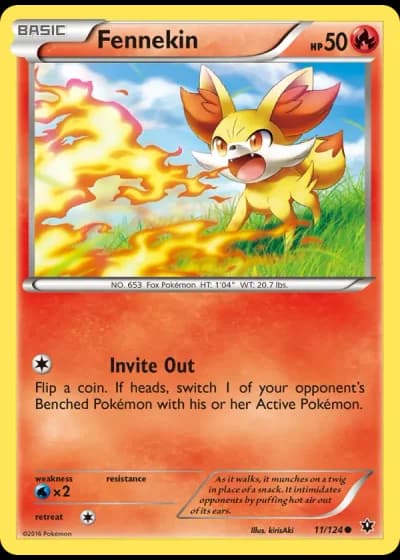 Fennekin #11/124 — Fates Collide