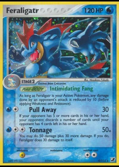 Feraligatr #4/115 — EX Forze Segrete